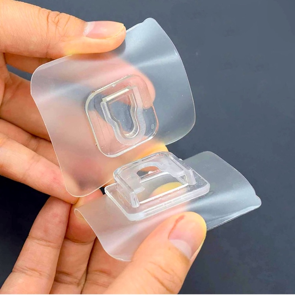 Double Sided Adhesive Hooks 16 pcs. Wall Hooks for Hanging, Self Adhesive Hooks